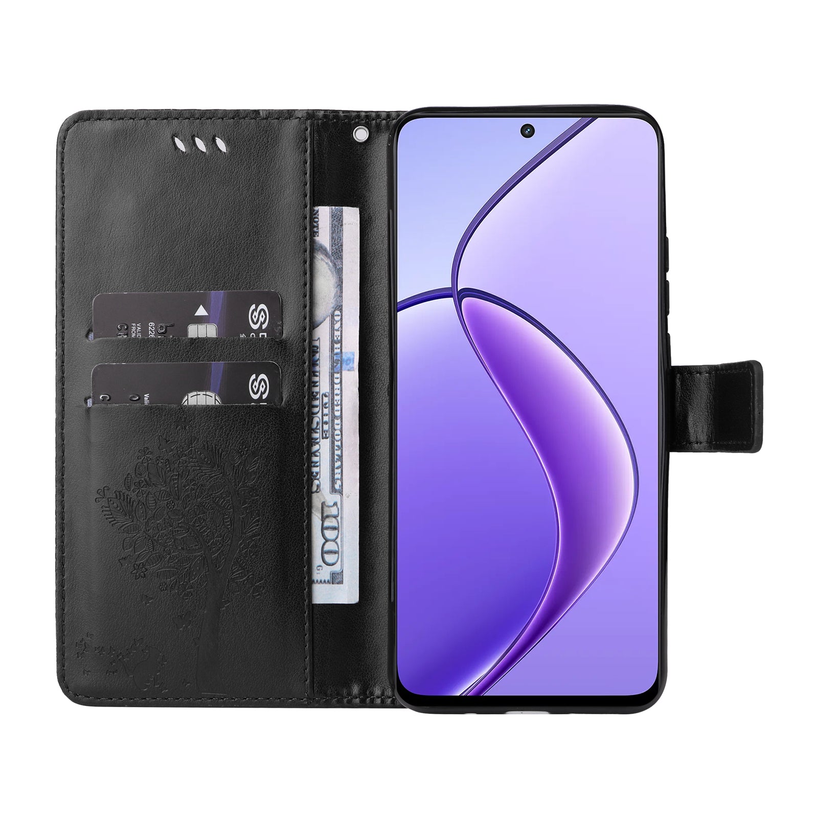 KT Imprinting Flower Series-3 For Realme 12 Wallet Case Tree Pattern Leather Phone Stand Cover KT Imprinting Flower Series-3 For Realme 12 Wallet Case Tree Pattern Leather Phone Stand Cover